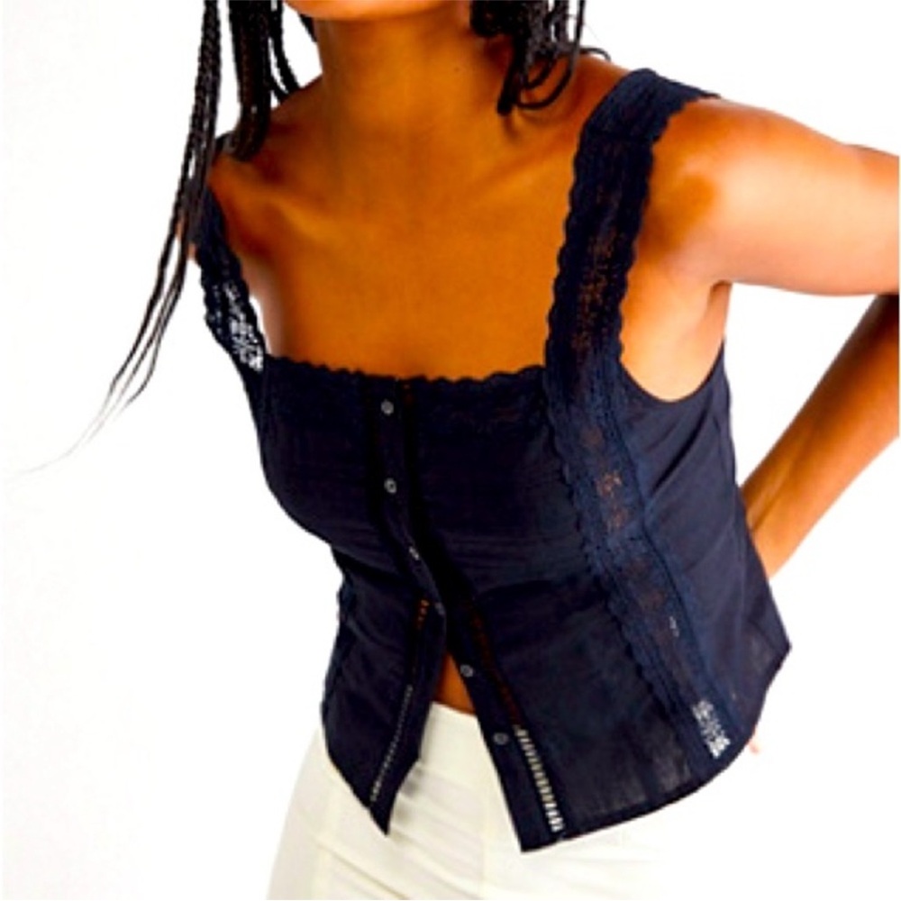 Free People Maggie Tank Black
